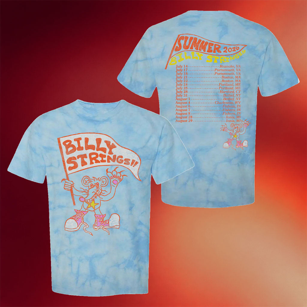 Billy Strings Merch 2026 Rat T-Shirt With Dates Shirt Billy Strings Summer Tour Merch Fan Gifts - Merchluma