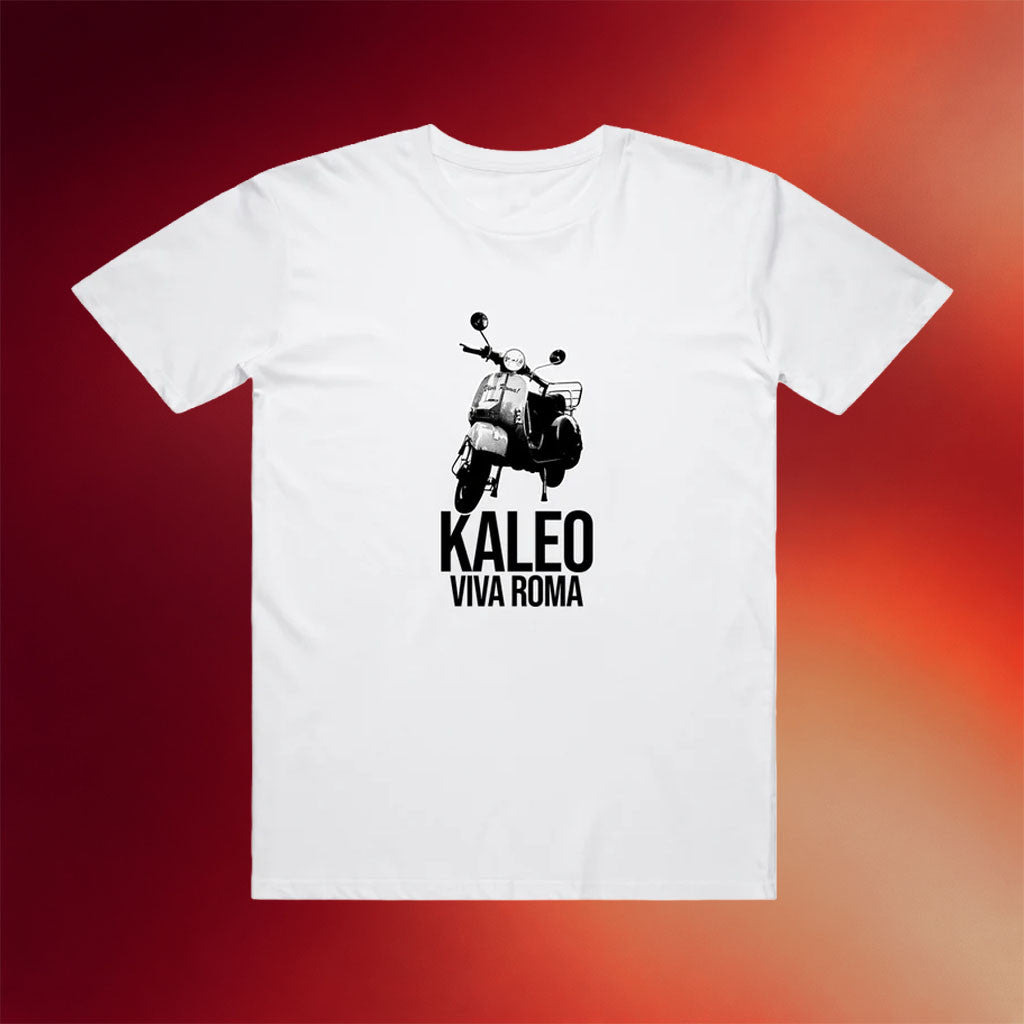 Kaleo Merch 2026 Viva Roma White T-Shirt Kaleo Shirt Gifts For Rock Music Lover - Merchluma