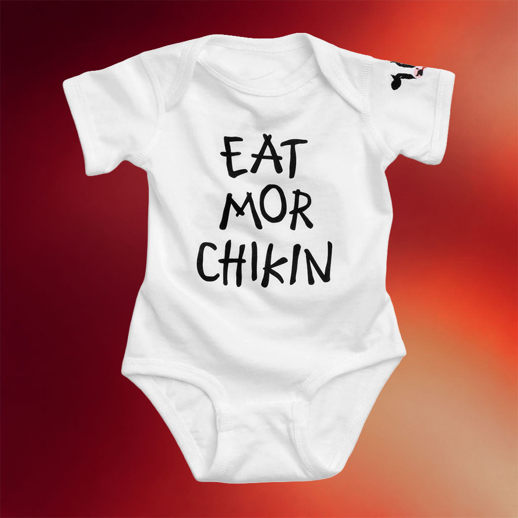Chick Fil A Merch 2026 Eat Mor Chikin Cow Baby Onesie Best Gift For Newborn - Merchluma