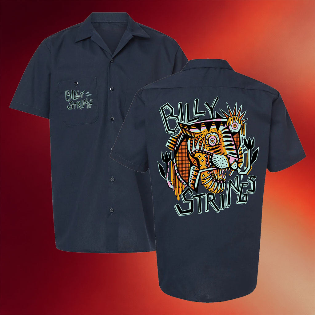 Billy Strings Merch 2026 Deconstructed Tiger Hawaiian Shirt Gifts For Music Fans - Merchluma