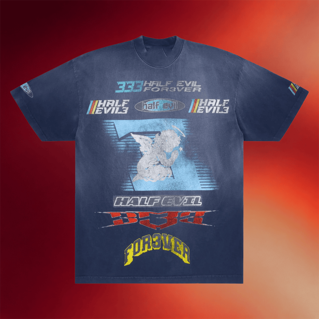 Half Evil Merch 2026 Angel Forever T-Shirt Best Birthday Gift For Husband - Merchluma