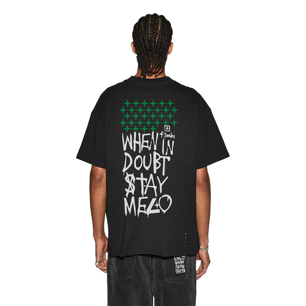 Ksubi Merch Ksubi X Stayme7O Ekcess T-Shirt When In Doubt Stay Mezo Shirt Gifts For Friends - Merchluma