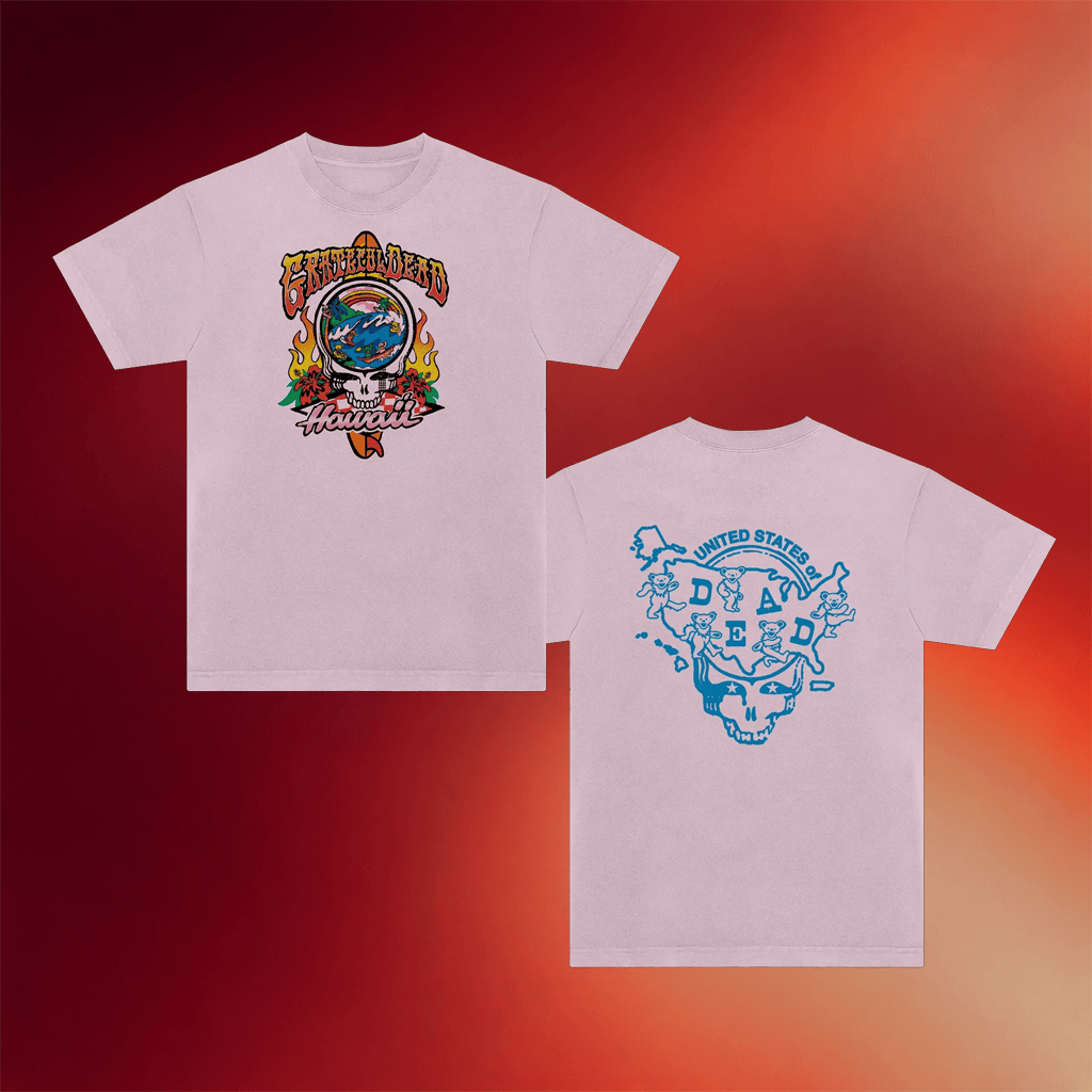 Grateful Dead Merch 2026 Hawaii United States Of Dead T-Shirt Gifts For Rock Band Fans - Merchluma