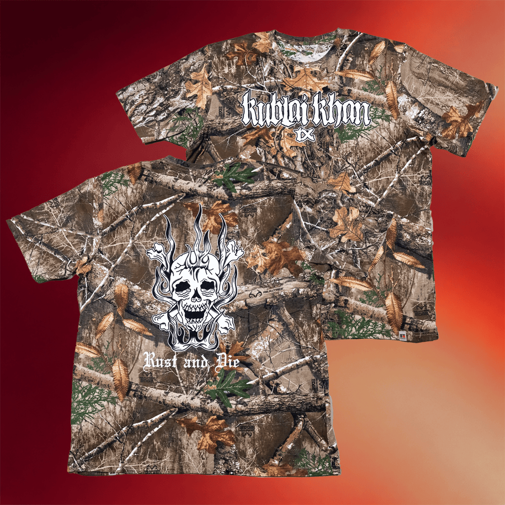 Kublai Khan Merch Rust And Die Camo T-Shirt Kublai Khan Shirt Birthday Gift For Son - Merchluma