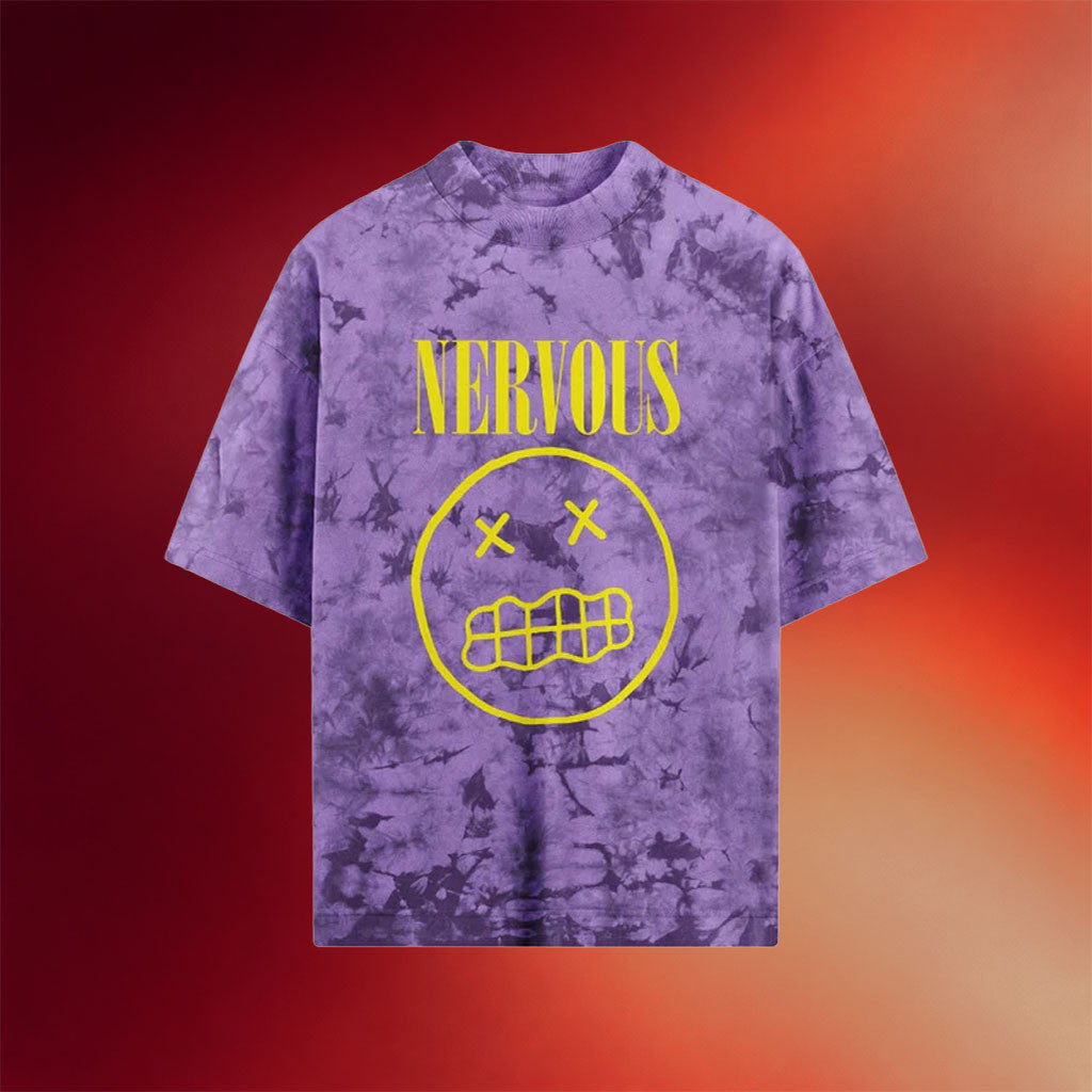 No Sad Days Merch 2026 Nervous Tie Dye T-Shirt Birthday Ideas For Husband - Merchluma