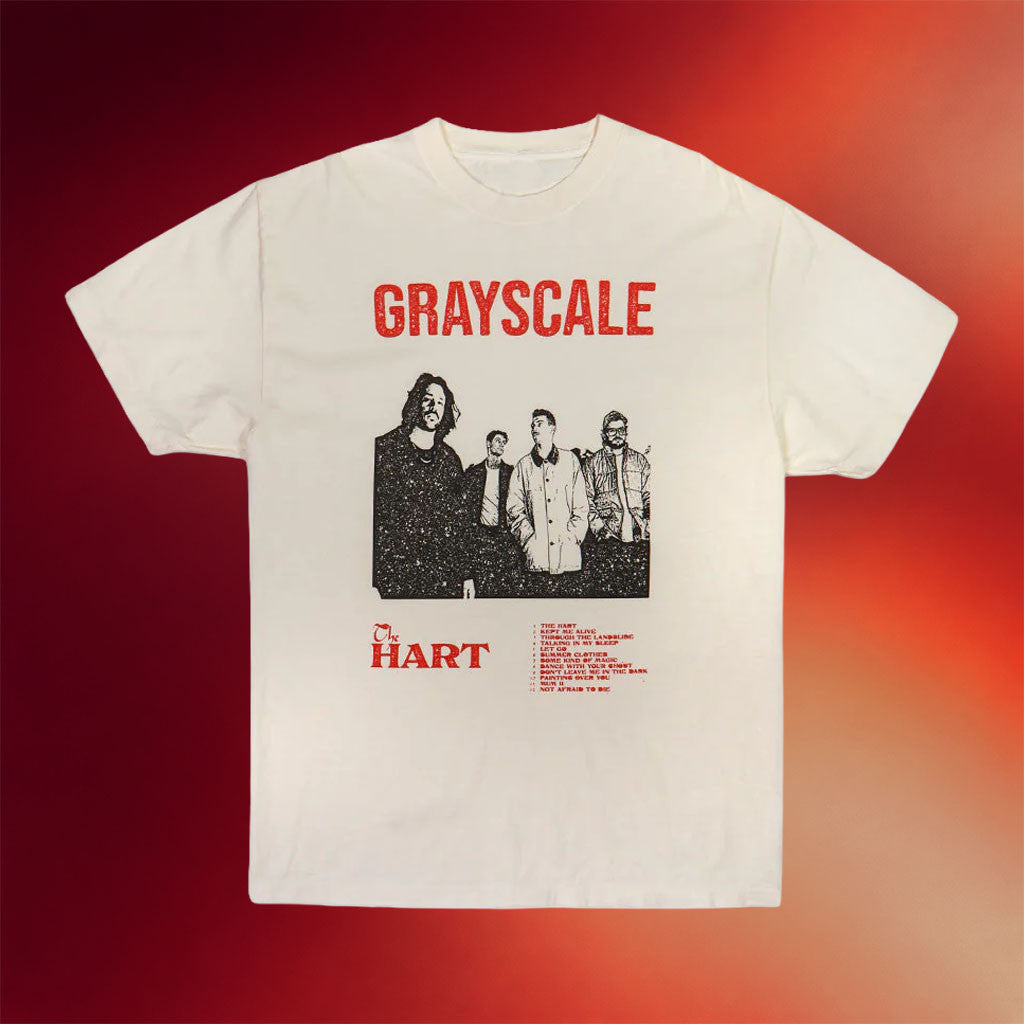 Grayscale Merch 2026 The Hart Tracklist T-Shirt Grayscale Band Merch Gift For Rock Fans - Merchluma
