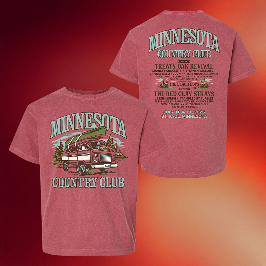 Minnesota Country Club Merch 2026 Camper Van Lineup T-Shirt Music Festival Outfits Gift For Fan - Merchluma