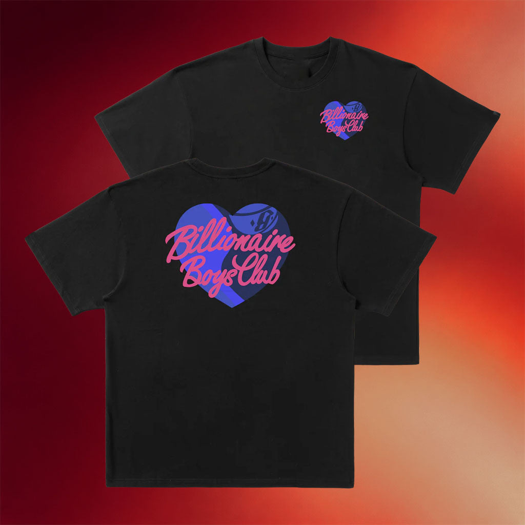 Billionaire Boys Club Merch 2026 Script Heart T-Shirt Unique Gifts For Brothers - Merchluma