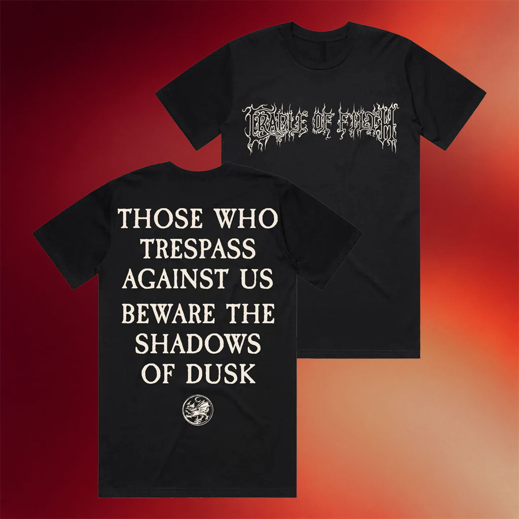 Cradle Of Filth Merch 2026 Trespass Black T-Shirt Music Related Gifts For Guys - Merchluma