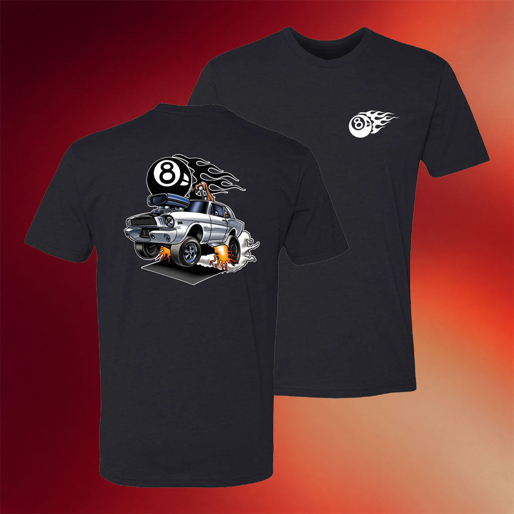 Tom's Refurb Merch 2026 8-Ball Graphic T-Shirt Black Best Gifts For Automotive Enthusiasts - Merchluma