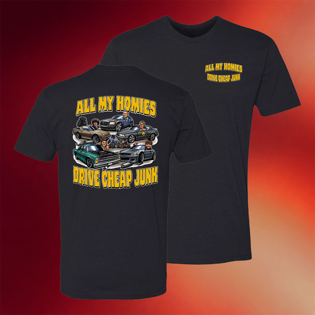 Tom's Refurb Merch 2026 All My Homies Daily Driver Challenge T-Shirt Drive Cheap Junk Shirt - Merchluma