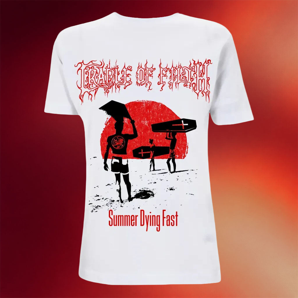 Cradle Of Filth Merch 2026 Summer Dying Fast White T-Shirt Unique Gift For Band Fans - Merchluma