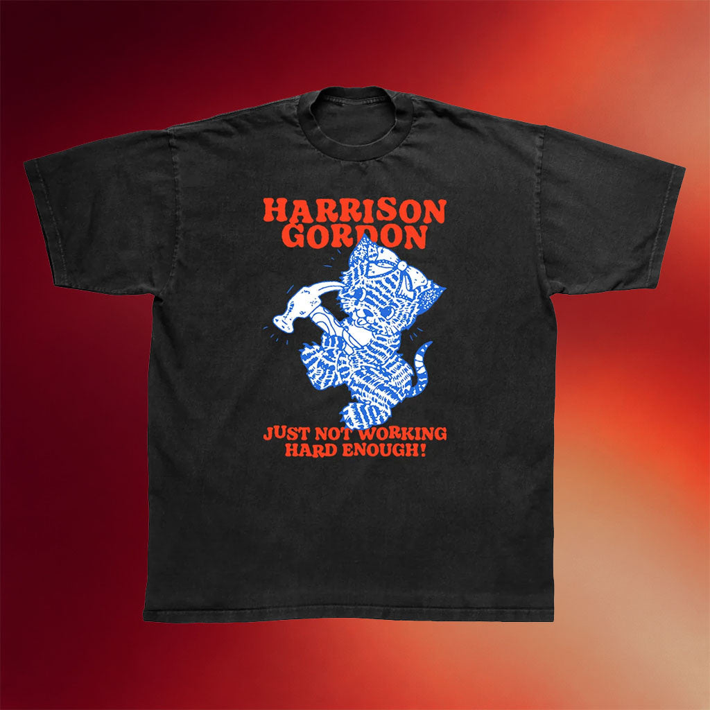 Hopeless Records Merch 2026 Harrison Gordon Not Working Black T-Shirt Present For Friends - Merchluma