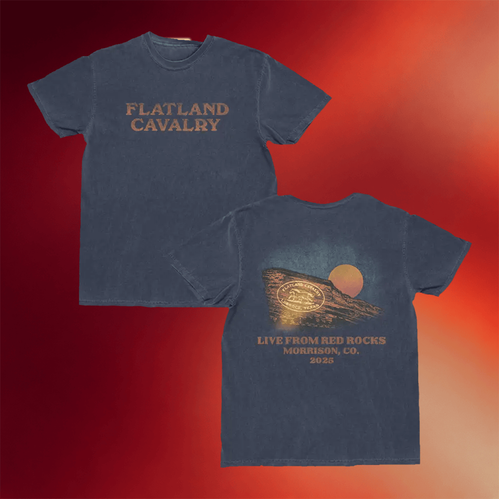 Flatland Cavalry Merch 2025 Red Rocks T-Shirt Birthday Gifts For Music Lovers - Merchluma