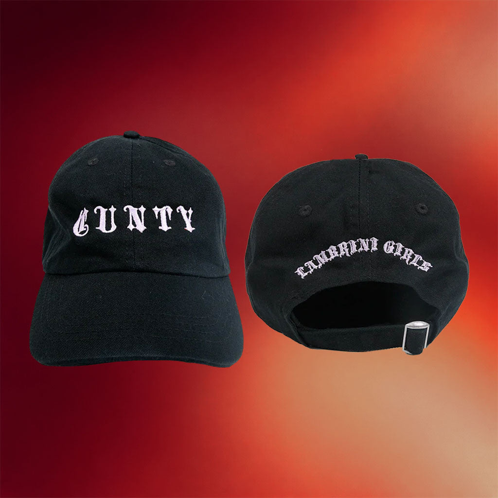 Lambrini Girls Merch 2026 Cunty Hat Embroidered Black Lambrini Girls Hat Gift For Music Lovers - Merchluma