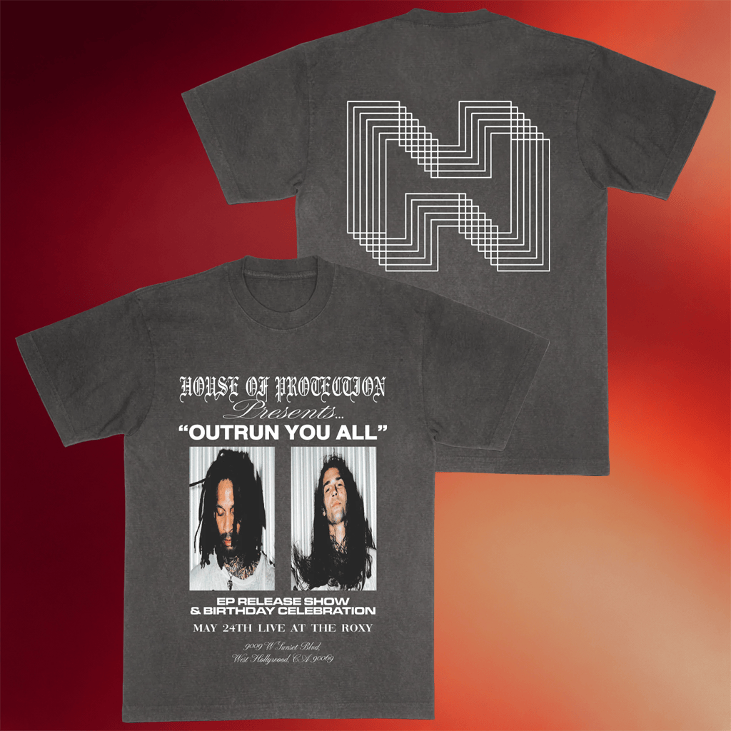 House Of Protection Merch 2026 Outrun You All T-Shirt Cool Gifts For Music Lovers - Merchluma