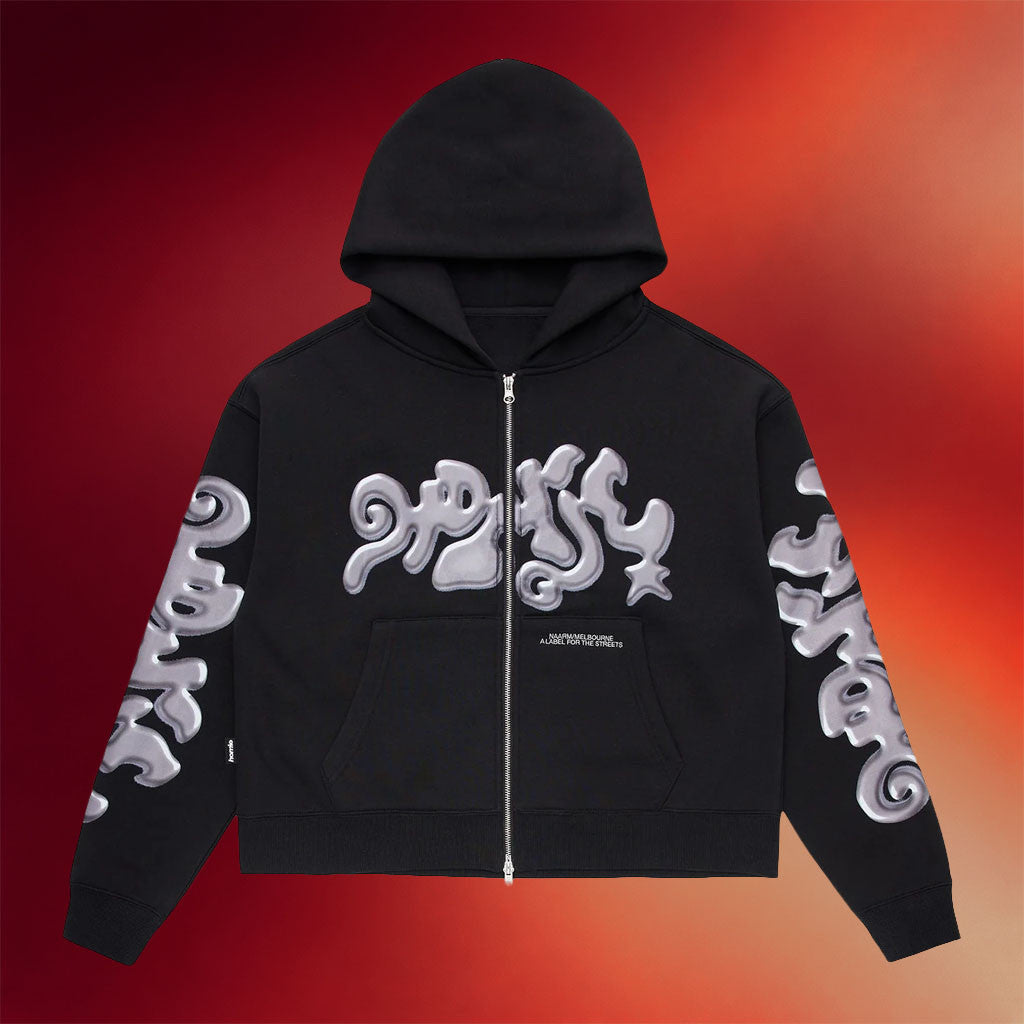 Homie Merch 2026 HoMie Cropped Zip Hoodie Black Gift Ideas For Sisters - Merchluma