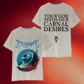Dogma Merch 2026 The Carnal Prayer T-Shirt Your God Feeds Our Carnal Desires Shirt For Sale - Merchluma