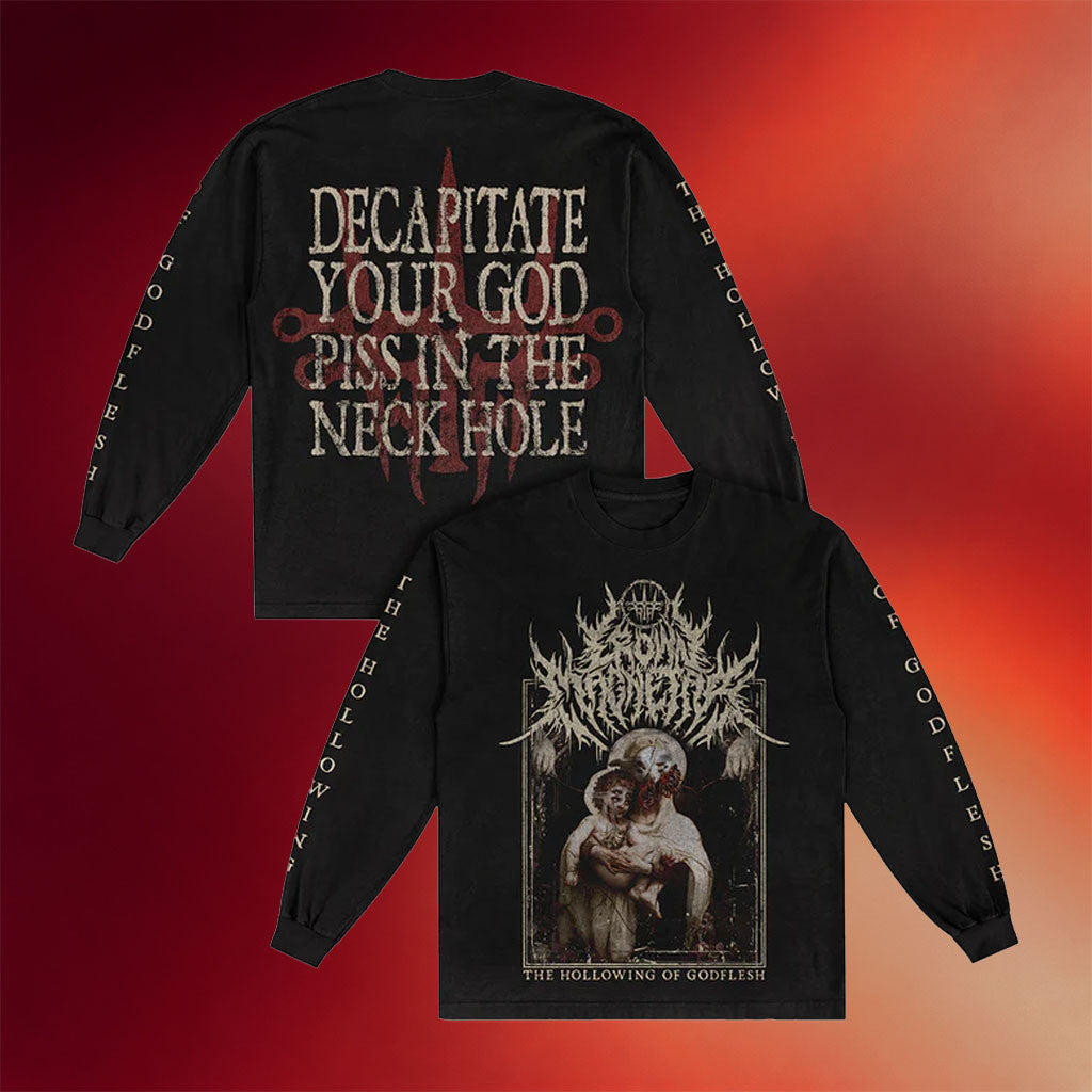 Indiemerch Merch 2026 Crown Magnetar The Hollowing Of Godflesh Long Sleeve Shirt Fan Merch - Merchluma
