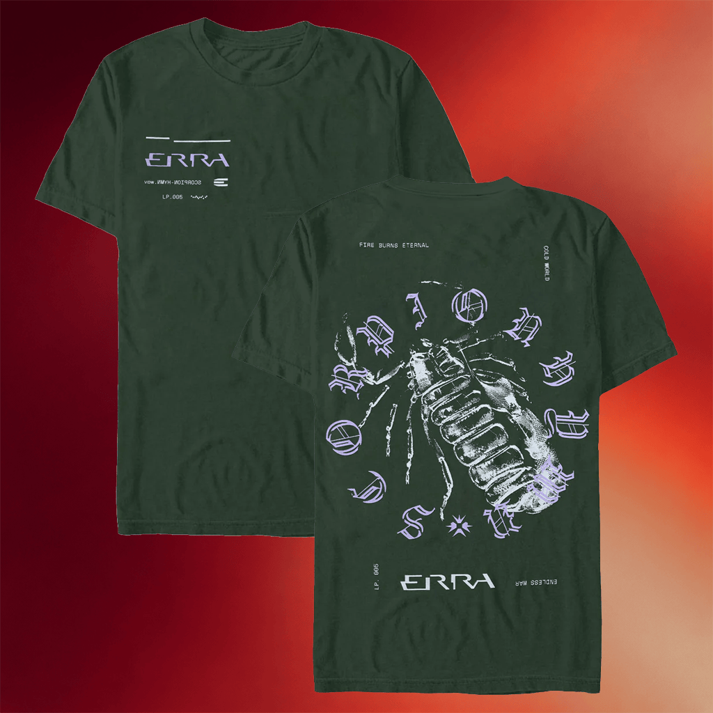 Erra Merch 2026 Scorpion Forest Green T-Shirt Erra Shirt Birthday Present For Him - Merchluma