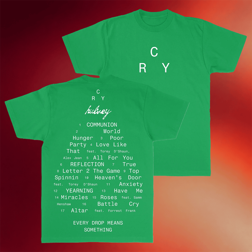 Hulvey Merch 2026 CRY Album T-Shirt Hulvey Shirt Gifts For Rap Lovers - Merchluma