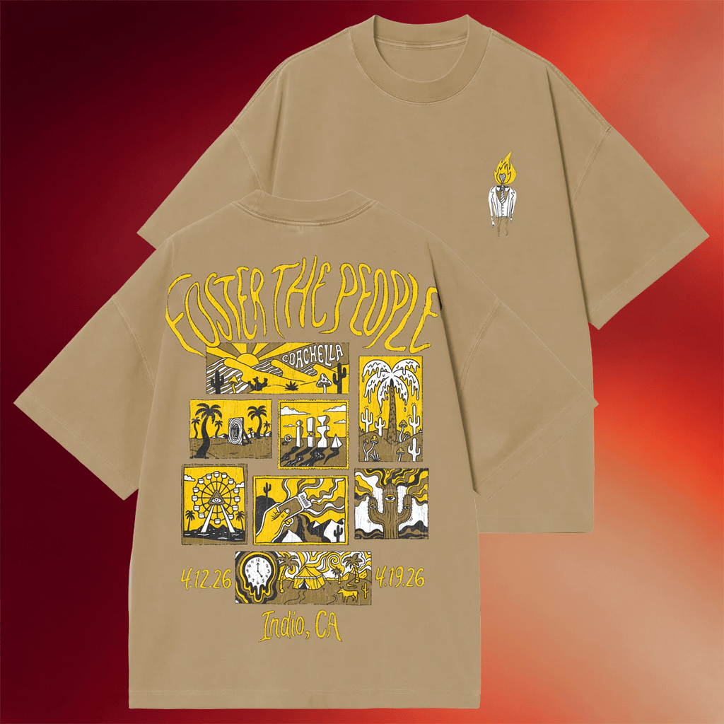 Foster The People Coachella Merch Foster The People T-Shirt Coachella Merch 2026 Fan Gifts - Merchluma