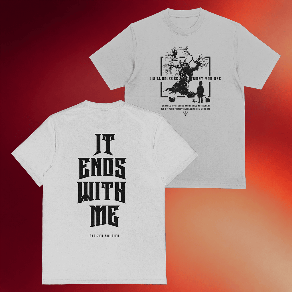 Citizen Soldier Merch 2026 It Ends With Me T-Shirt Citizen Soldier Band Shirt Rock Lover Gifts - Merchluma