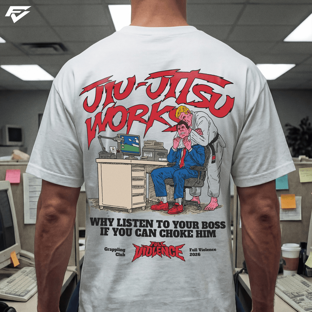 Full Violence Merch 2026 Jiu Jitsu Works T-Shirt Good Father's Day Presents - Merchluma