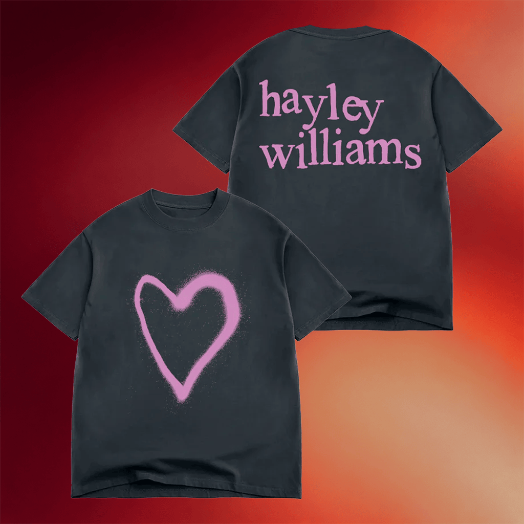Hayley Williams Tour Merch 2026 Heart Paint T-Shirt Hayley Williams Shirt Gifts For Music Fans - Merchluma