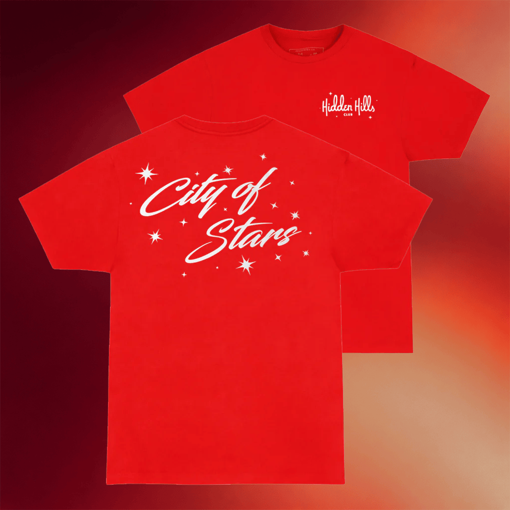 Hidden Hills Club Merch City Of Stars T-Shirt Red Birthday Gift For Besties - Merchluma