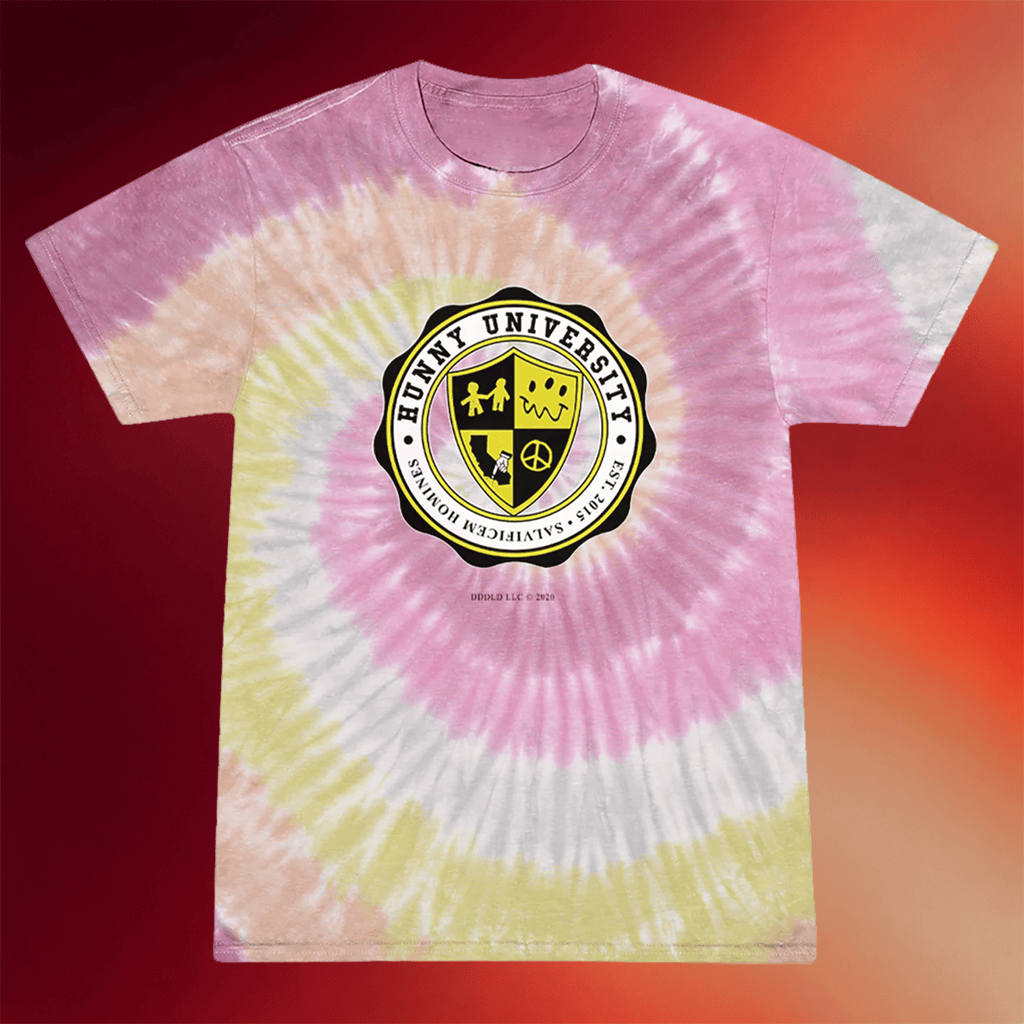 HUNNY Merch 2026 Hunny University Tie Dye Shirt Best Gifts For Rock Music Lovers - Merchluma