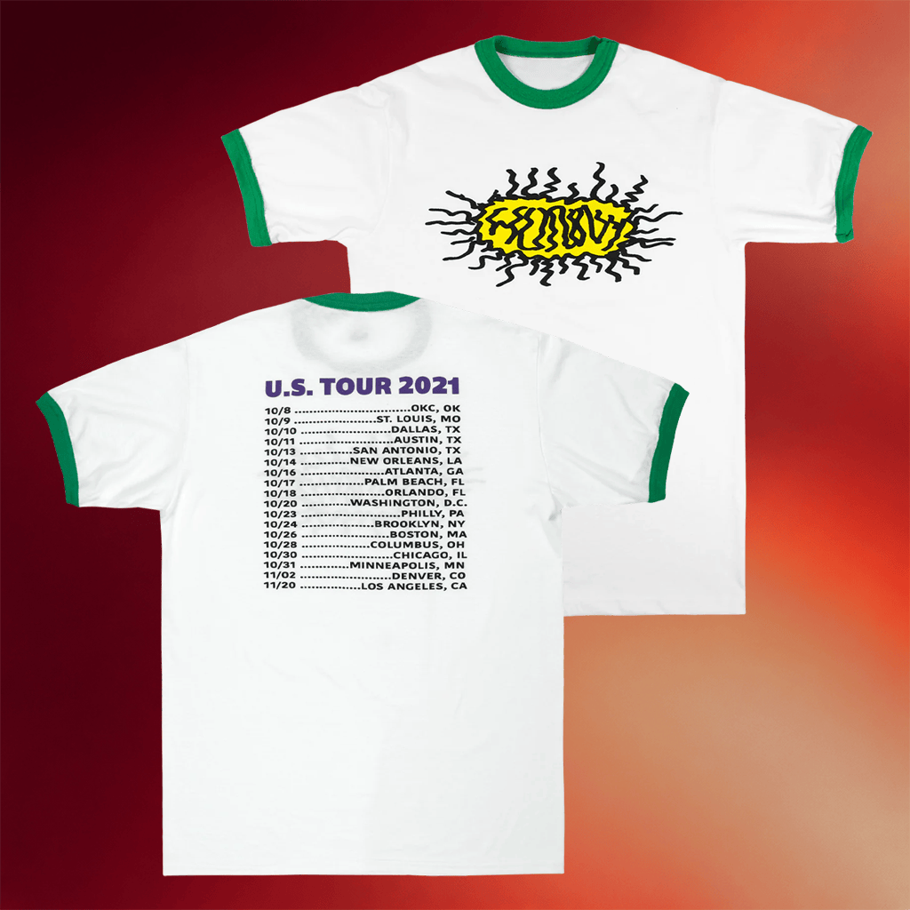 HUNNY Merch US Tour 2021 T-Shirt With Tour Dates Best Gifts For Rock Music Lovers - Merchluma