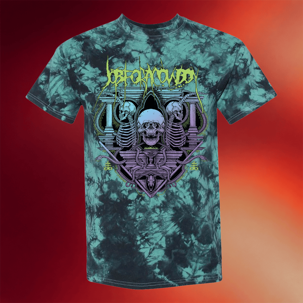 Job For A Cowboy Merch 2026 Altar Of Skulls Tie Dye T-Shirt Gifts For Music Lovers - Merchluma