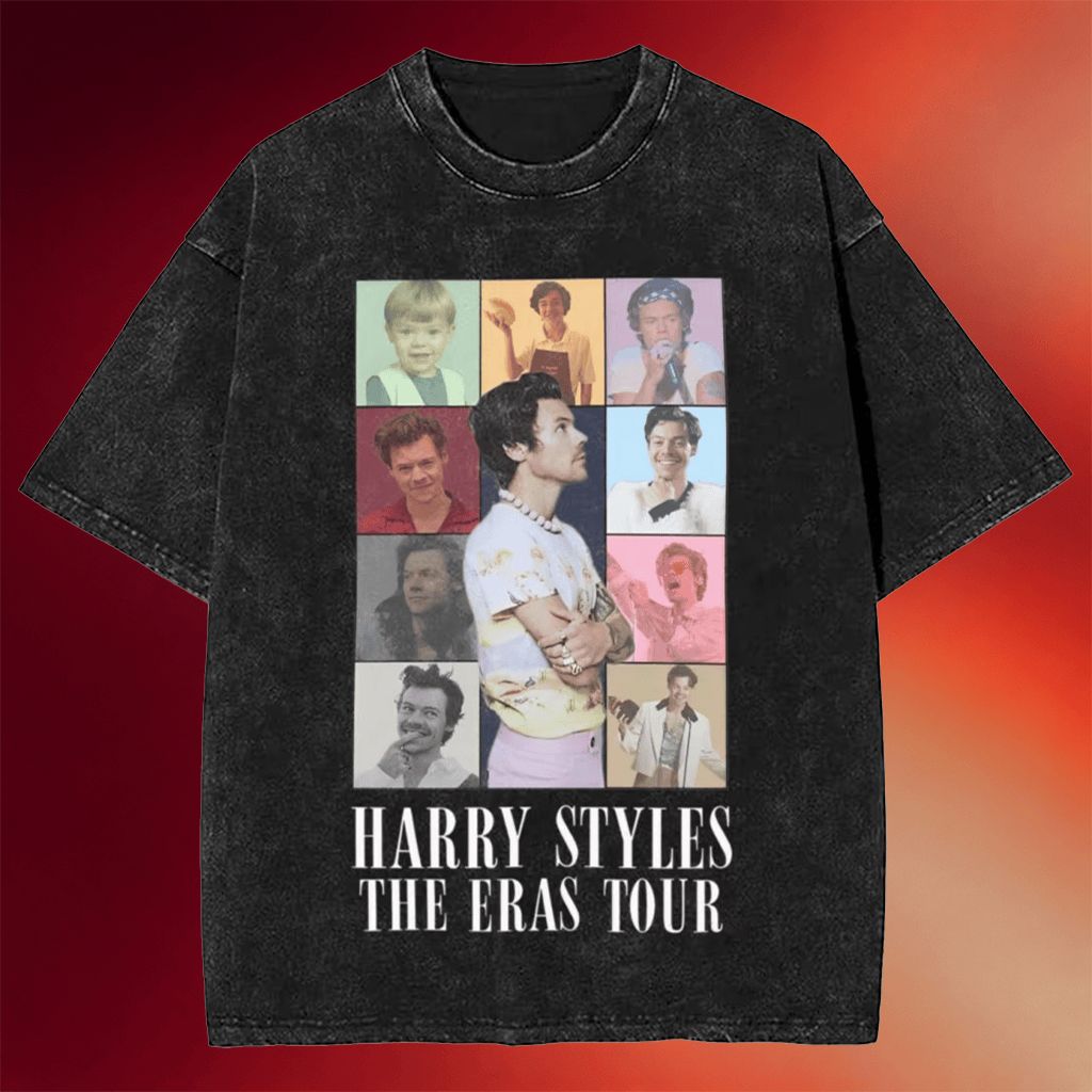 Harry Styles Merch Harry Styles The Eras Tour Wash T-Shirt Gifts For Music Fans - Merchluma