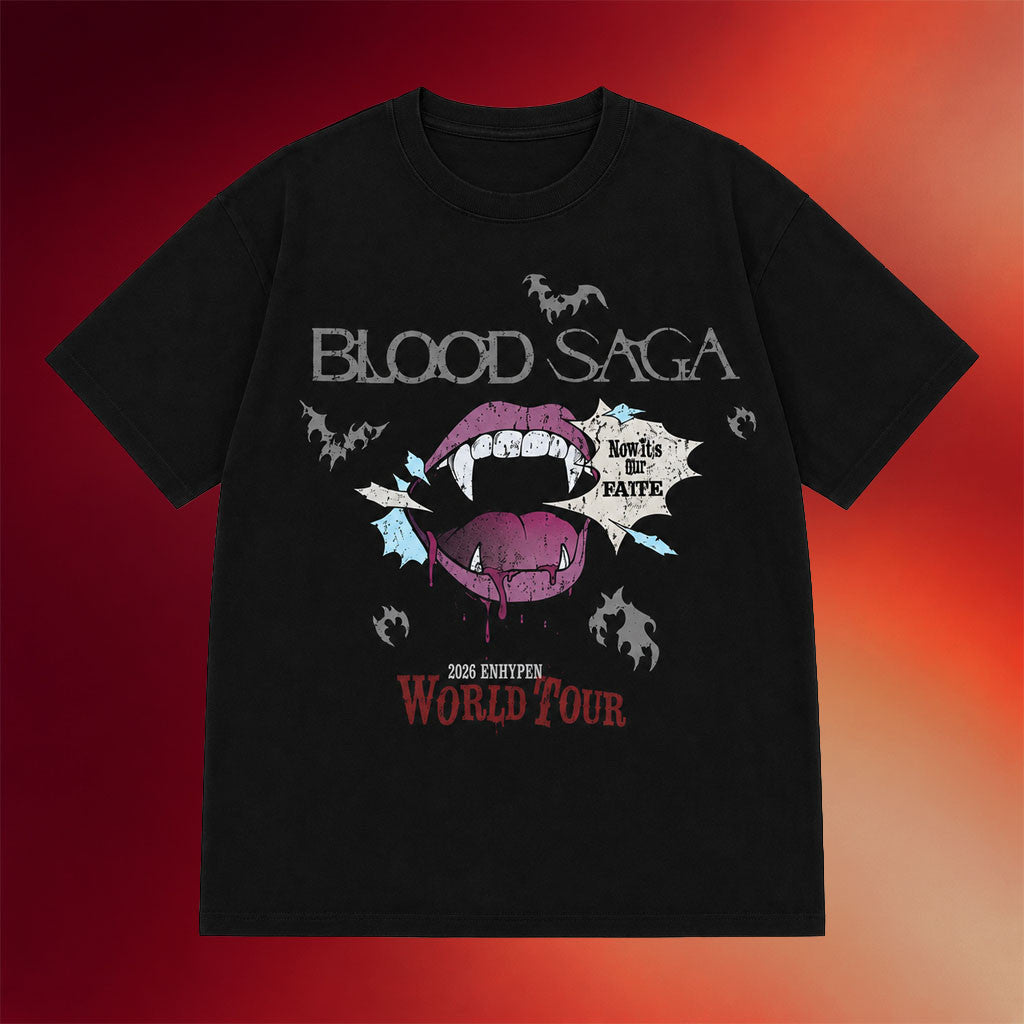 Enhypen Blood Saga Merch 2026 Blood Saga T-Shirt Enhypen Tour Merch Best Gift For Kpop Fans - Merchluma