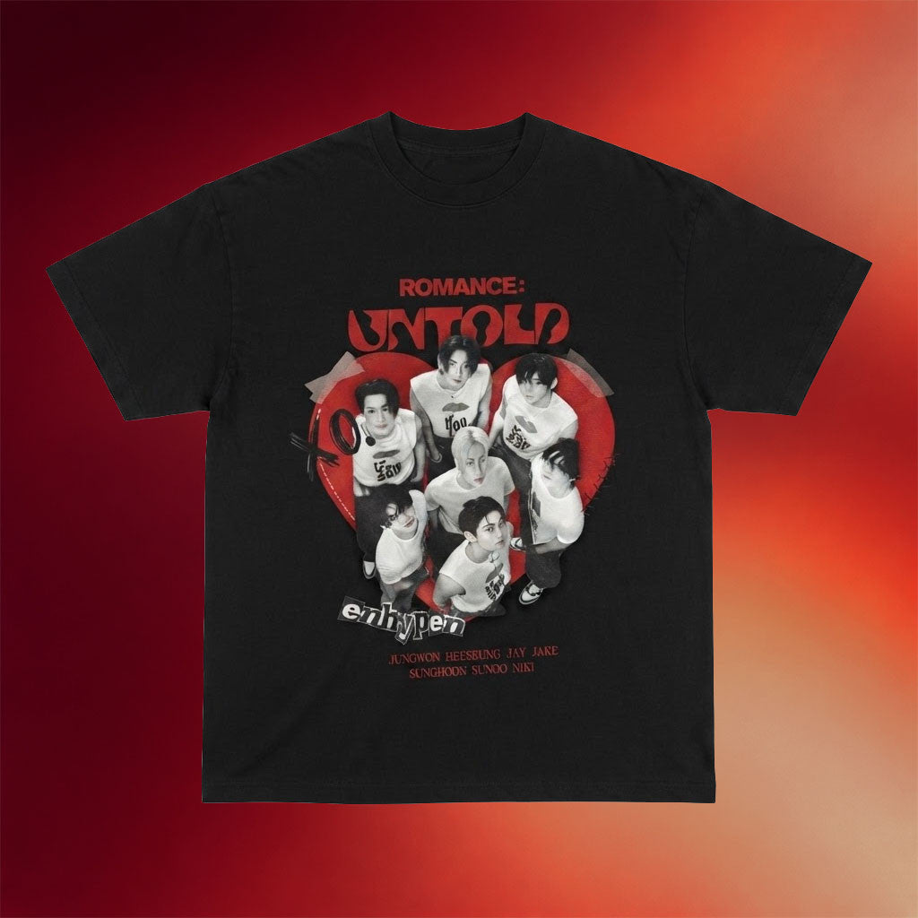 Enhypen Blood Saga Merch 2026 Untold Heart T-Shirt Enhypen Tour Merch Gift For Kpop Fans - Merchluma