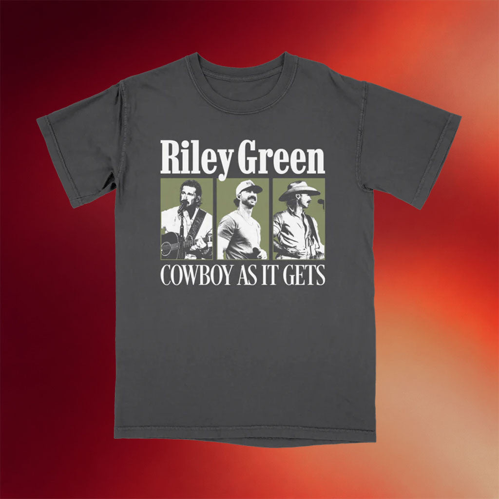 Riley Green Merch 2026 Cowboy As It Gets Photo T-Shirt Riley Green Shirt Gift For Country Fan - Merchluma