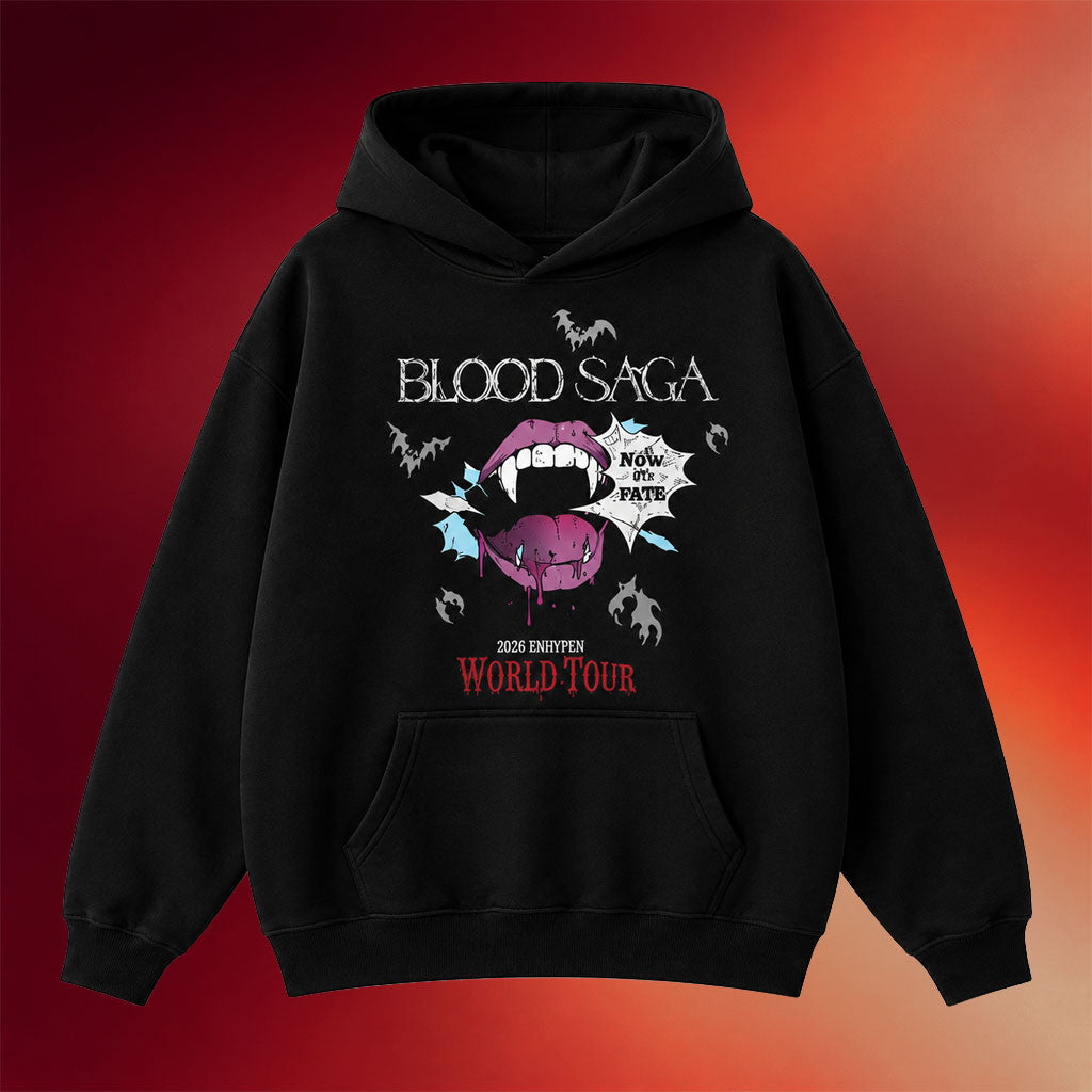 Enhypen Blood Saga Merch 2026 Blood Saga World Tour Inspired Hoodie Enhypen Tour Merch Fan Gift - Merchluma
