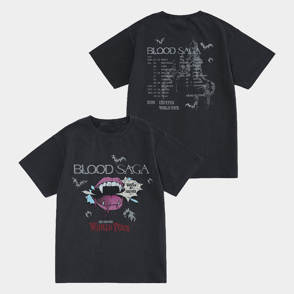 Enhypen Blood Saga Merch 2026 Enhypen Blood Saga World Tour T-Shirt Enhypen Tour Merch Kpop - Merchluma