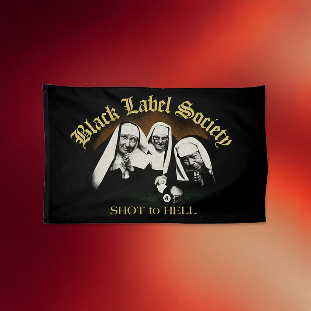 Black Label Society Merch 2026 Shot To Hell Wall Flag Gifts For Music Lovers - Merchluma