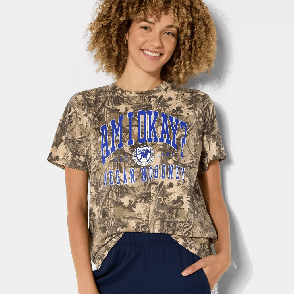 Megan Moroney Merch Target Am I Okay Camo Shirt Gift Ideas For Music Lovers - Merchluma