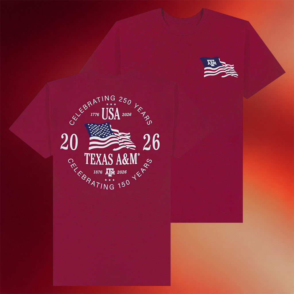 Aggieland Outfitters Merch Texas A&M Next Level Celebrating 150 And 250 Years T-Shirt 2026 - Merchluma
