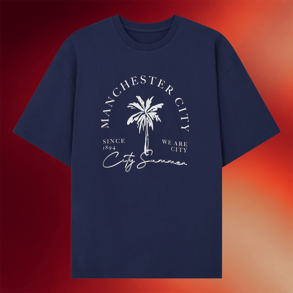 Mancity Merch 2026 Manchester City Palm Graphic T-Shirts Gifts For Friends - Merchluma