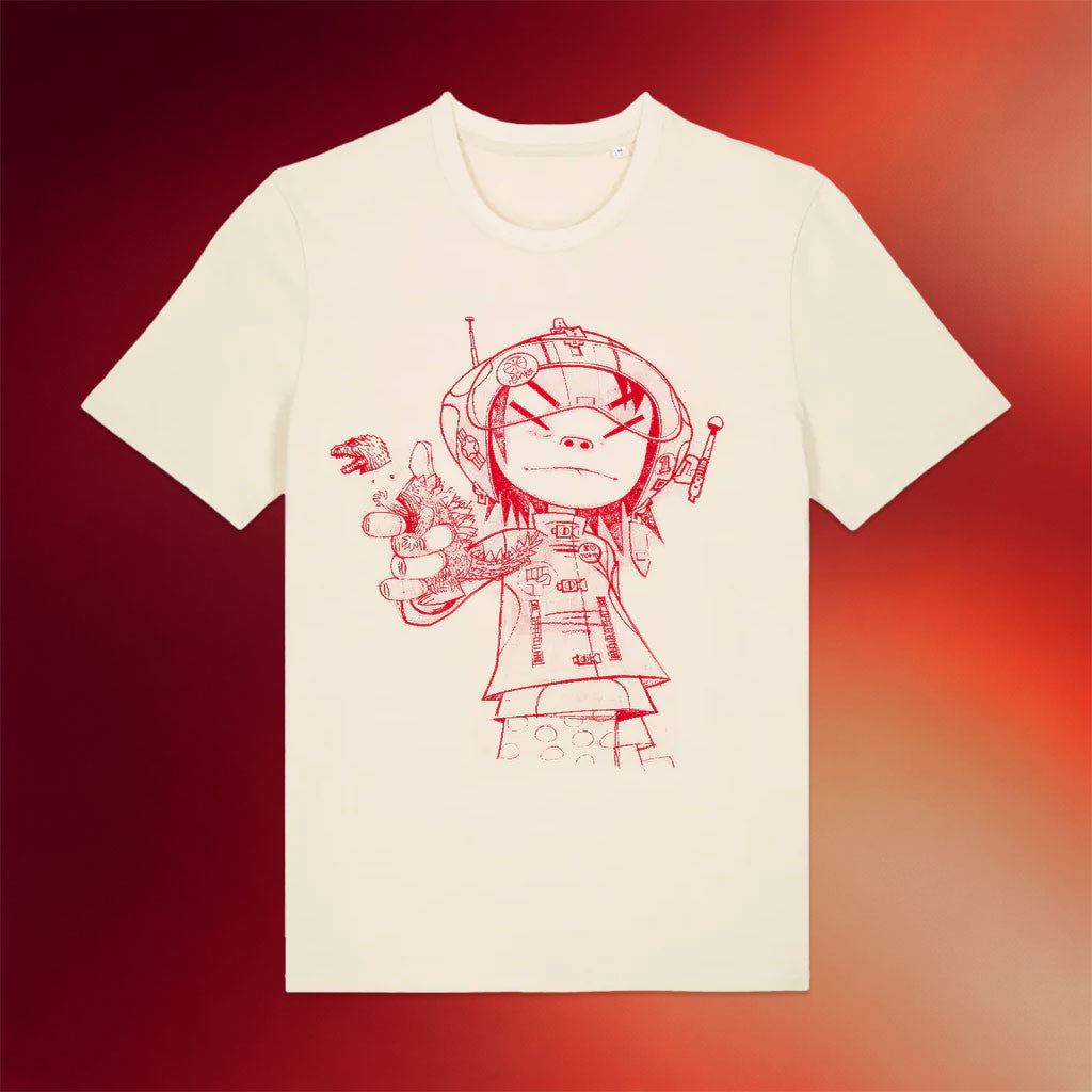 Gorillaz Merch 2026 Noodle Line Drawing T-Shirt Birthday Ideas For Husband - Merchluma