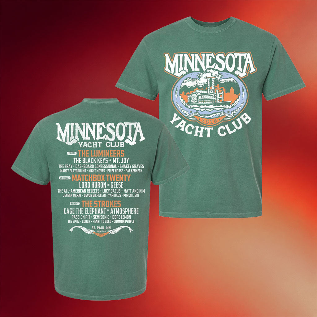 Minnesota Yacht Club Festival Merch 2026 Steamboat Lineup T-Shirt Gift Ideas For Music Lovers - Merchluma
