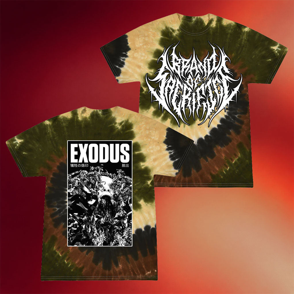 Brand Of Sacrifice Merch 2026 Exodus Camo Swirl Tie Dye T-Shirt Present For Band Fans - Merchluma