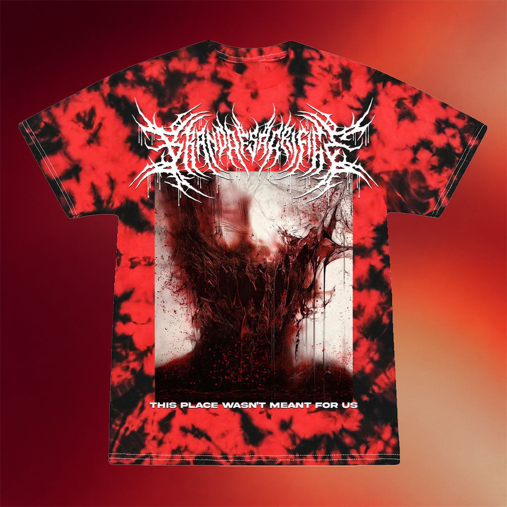 Brand Of Sacrifice Merch 2026 This Place Wasn't Meant For Us Tie Dye T-Shirt Gift For Brothers - Merchluma