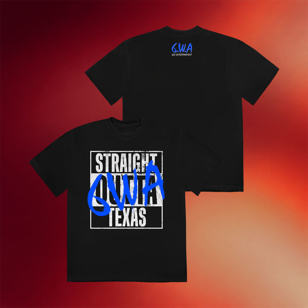 BigXthaPlug Merch 2026 Straight Outta Texas T-Shirt 6WA Shirt Gift For Rapper Fans - Merchluma