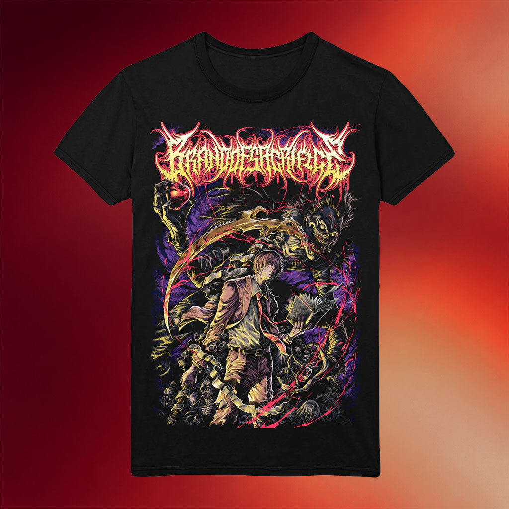 Brand Of Sacrifice Merch 2026 Death Note Black T-Shirt Music Related Gifts For Guys - Merchluma