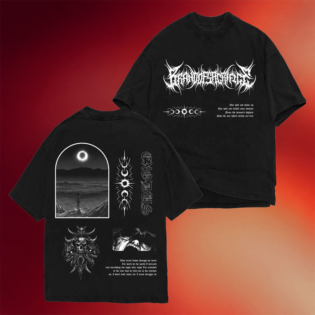 Brand Of Sacrifice Merch 2026 Exodus Anime Black T-Shirt Gifts For Music Lovers - Merchluma